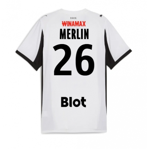 Stade Rennais Quentin Merlin #26 Maglia Gara Trasferta Repliche 2025-26 Maniche Corte Stade Rennais Quentin Merlin #26 Maglia Gara Trasferta Repliche 2025-26 Maniche Corte